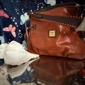 Dooney & Bourke Tan Leather Shoulder Bag